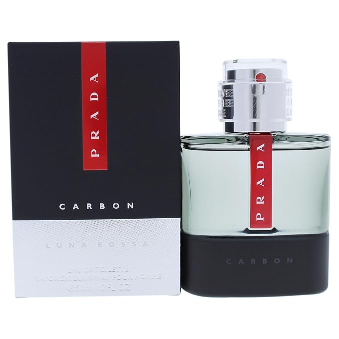 Prada Luna Rossa Carbon by EDT Spray 4 Variations 1.7oz, 3.34oz, 3.38oz, 5 Oz, Multi